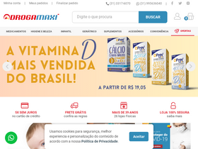 'drogamaxi.com.br' screenshot