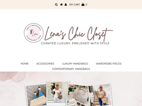 fashionablylenaboutique.com homepage screenshot