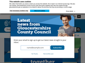 'gloucestershire.gov.uk' screenshot