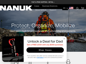 'nanuk.com' screenshot