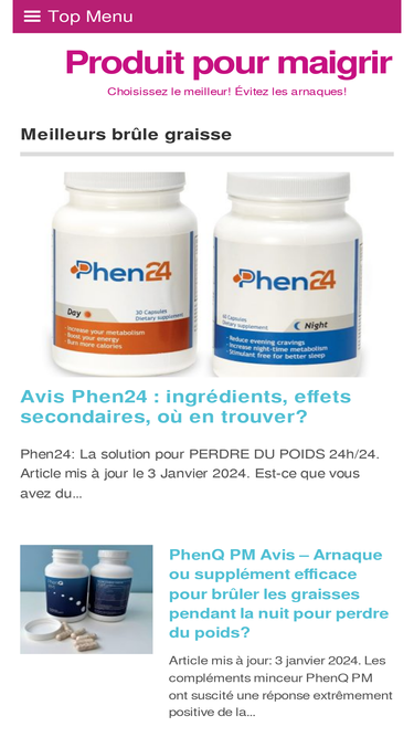 Concurrents de phenq.fr - Top sites comme phenq.fr
