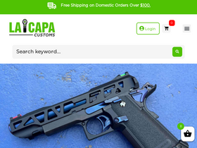 'lacapacustoms.com' screenshot