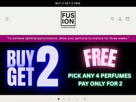FUSION BY RIZWAN website screenshot