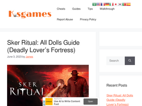 'kosgames.com' screenshot