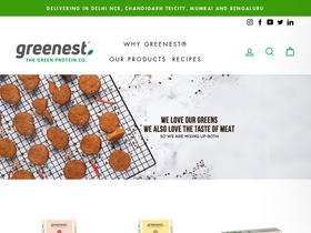 greenestfoods.com homepage screenshot