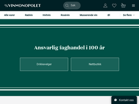 'vinmonopolet.no' screenshot