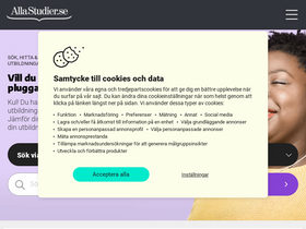 'allastudier.se' screenshot