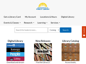 'jaxpubliclibrary.org' screenshot