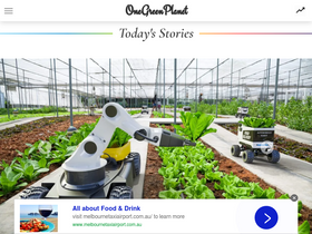 'onegreenplanet.org' screenshot