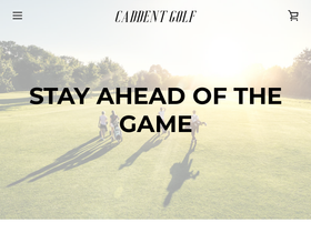 caddentgolf.com homepage screenshot