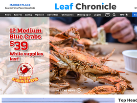 'theleafchronicle.com' screenshot