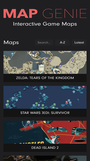 Map Genie  Awesome Interactive Game Maps