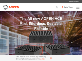 'de.aopen.com' screenshot