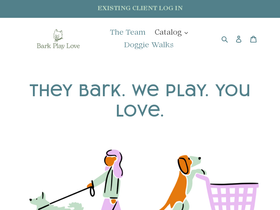 barkplaylove.com homepage screenshot