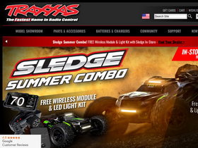 'traxxas.com' screenshot