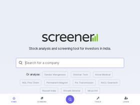 'screener.in' screenshot