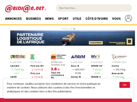 'abidjan.net' screenshot