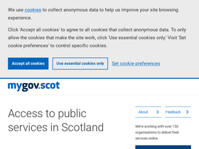 'mygov.scot' screenshot