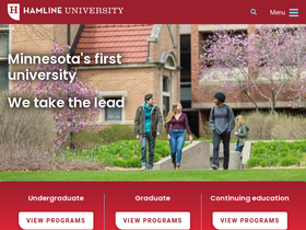 'hamline.edu' screenshot