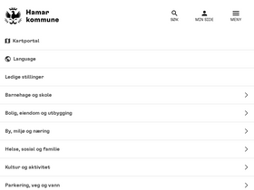 'hamar.kommune.no' screenshot