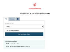 'nachtapotheke.wien' screenshot