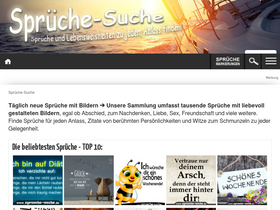 'sprueche-suche.de' screenshot