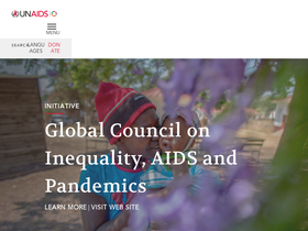 'unaids.org' screenshot