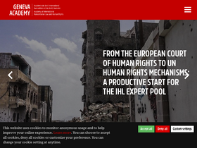 'geneva-academy.ch' screenshot