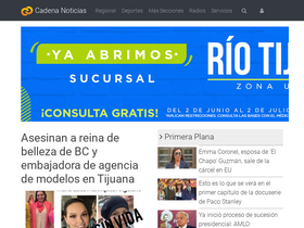 'cadenanoticias.com' screenshot