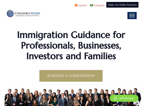 'colombohurdlaw.com' screenshot