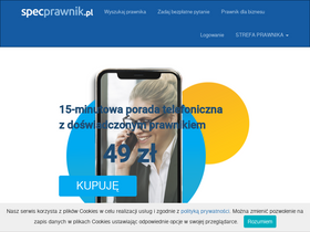 'specprawnik.pl' screenshot