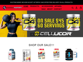 musclefactorys.com homepage screenshot