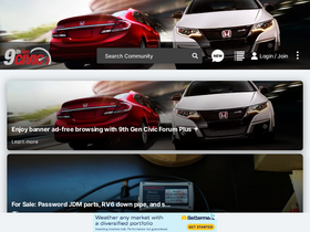 '9thgencivic.com' screenshot