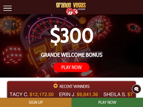 'grandevegascasino.com' screenshot