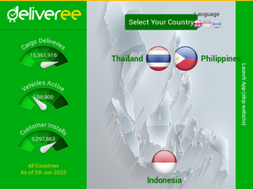 'deliveree.com' screenshot