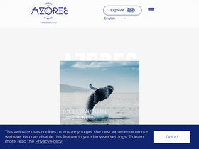 'visitazores.com' screenshot
