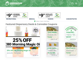 'cannasaver.com' screenshot