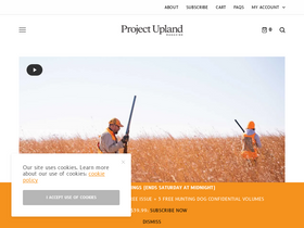 'projectupland.com' screenshot