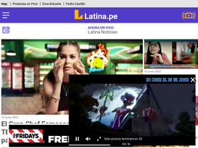 'latina.pe' screenshot