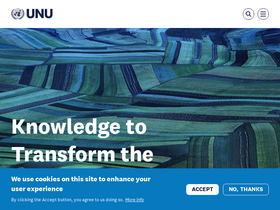 'unu.edu' screenshot