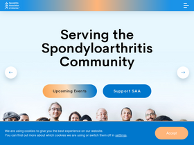 'spondylitis.org' screenshot