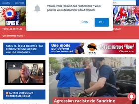 'ripostelaique.com' screenshot