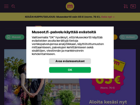 'museot.fi' screenshot