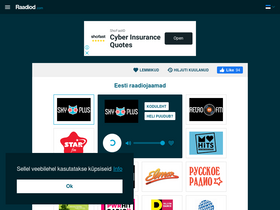 'raadiod.com' screenshot