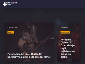 'konsolowe.info' screenshot