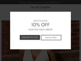'shopfavoritedaughter.com' screenshot