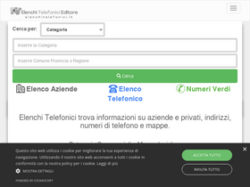 'elenchitelefonici.it' screenshot