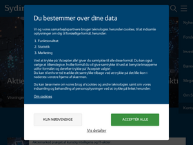 'sydinvest.dk' screenshot