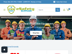 'esafetysupplies.com' screenshot