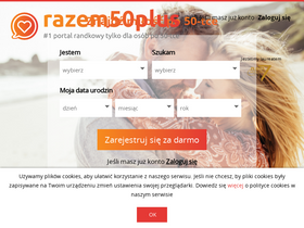 'razem50plus.pl' screenshot